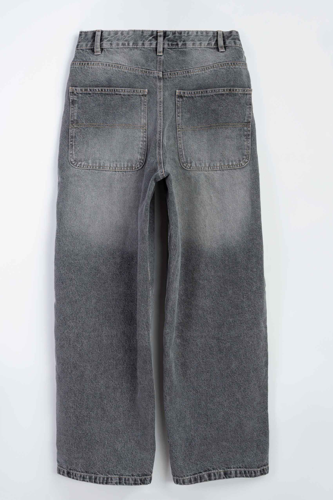 Czarne jeansy BAGGY z efektem sprania