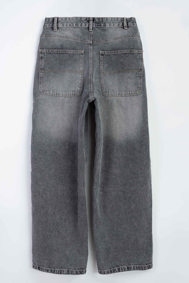 Czarne jeansy BAGGY z efektem sprania