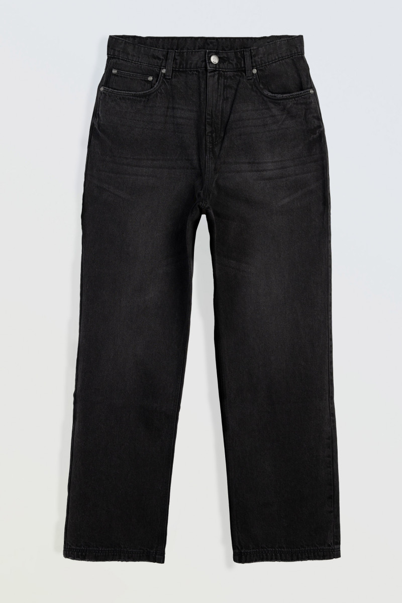 Czarne spodnie jeansowe REGULAR, czarny