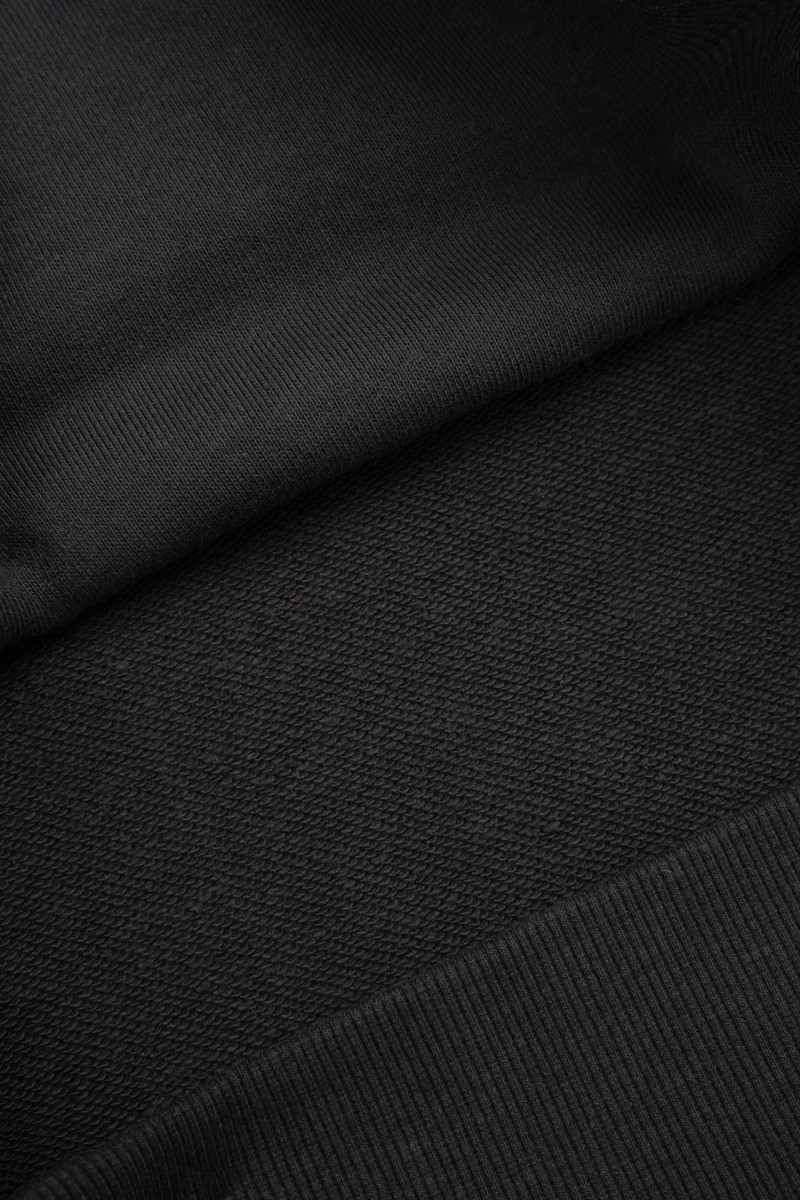 Ciemnoszara bluza OVERSIZE z kapturem z naszywkami z przodu