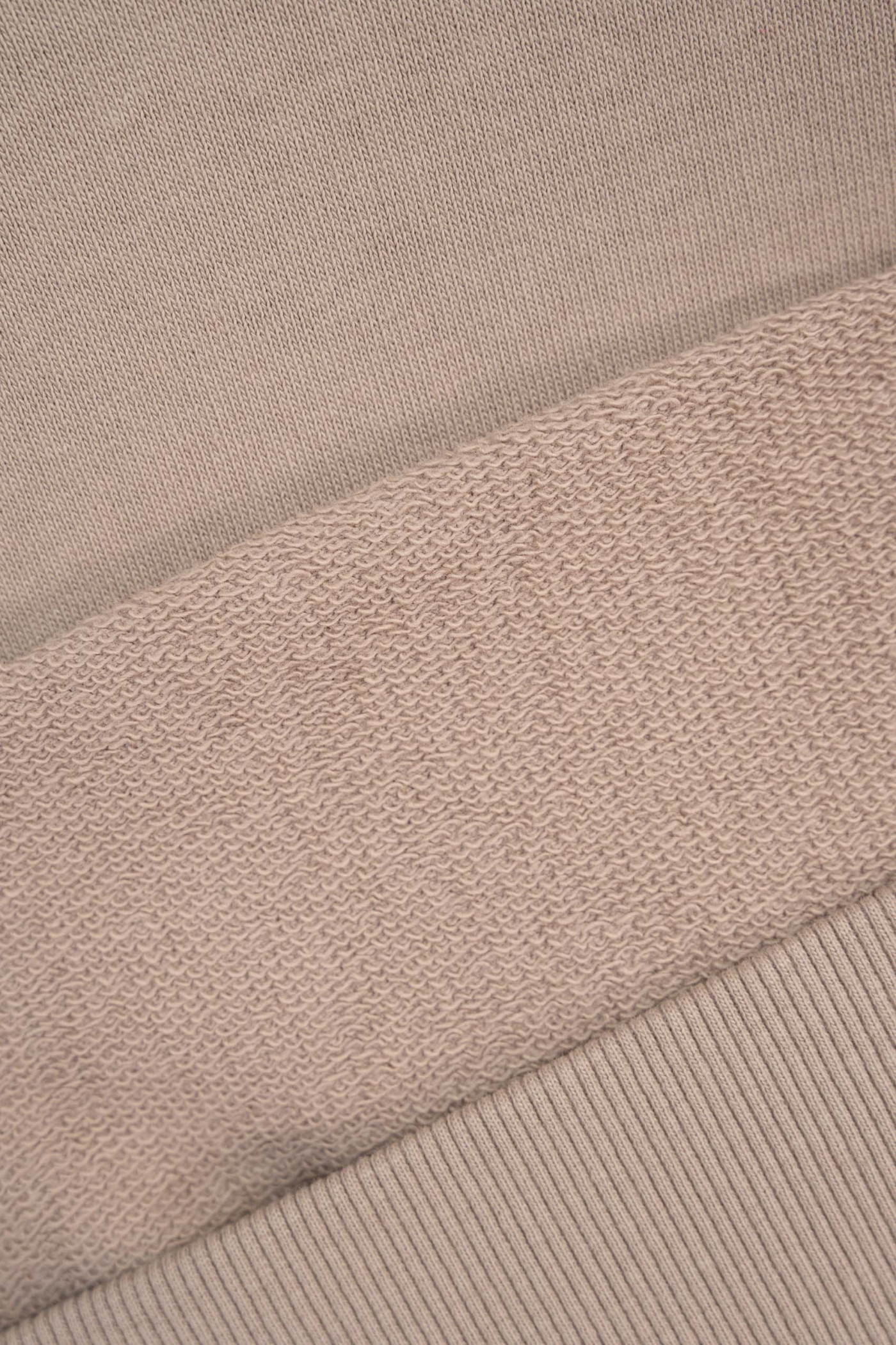 Beżowa bluza z kapturem z autorską grafiką z tyłu