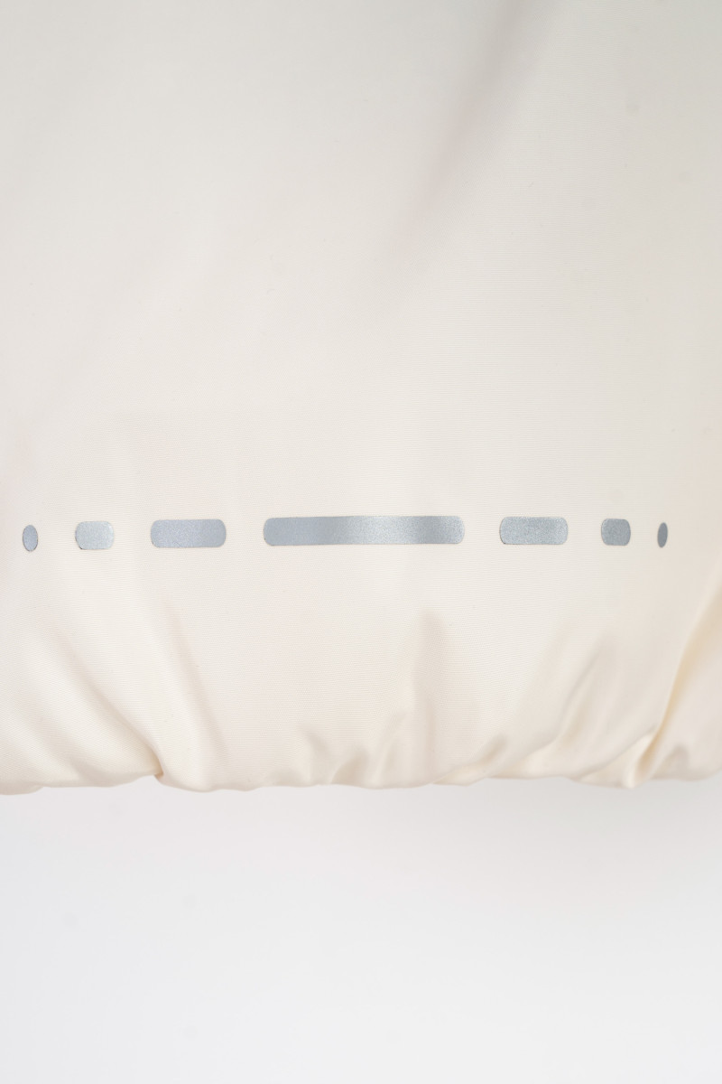 Kremowa  kurtka typu bomberka lekko ocieplana