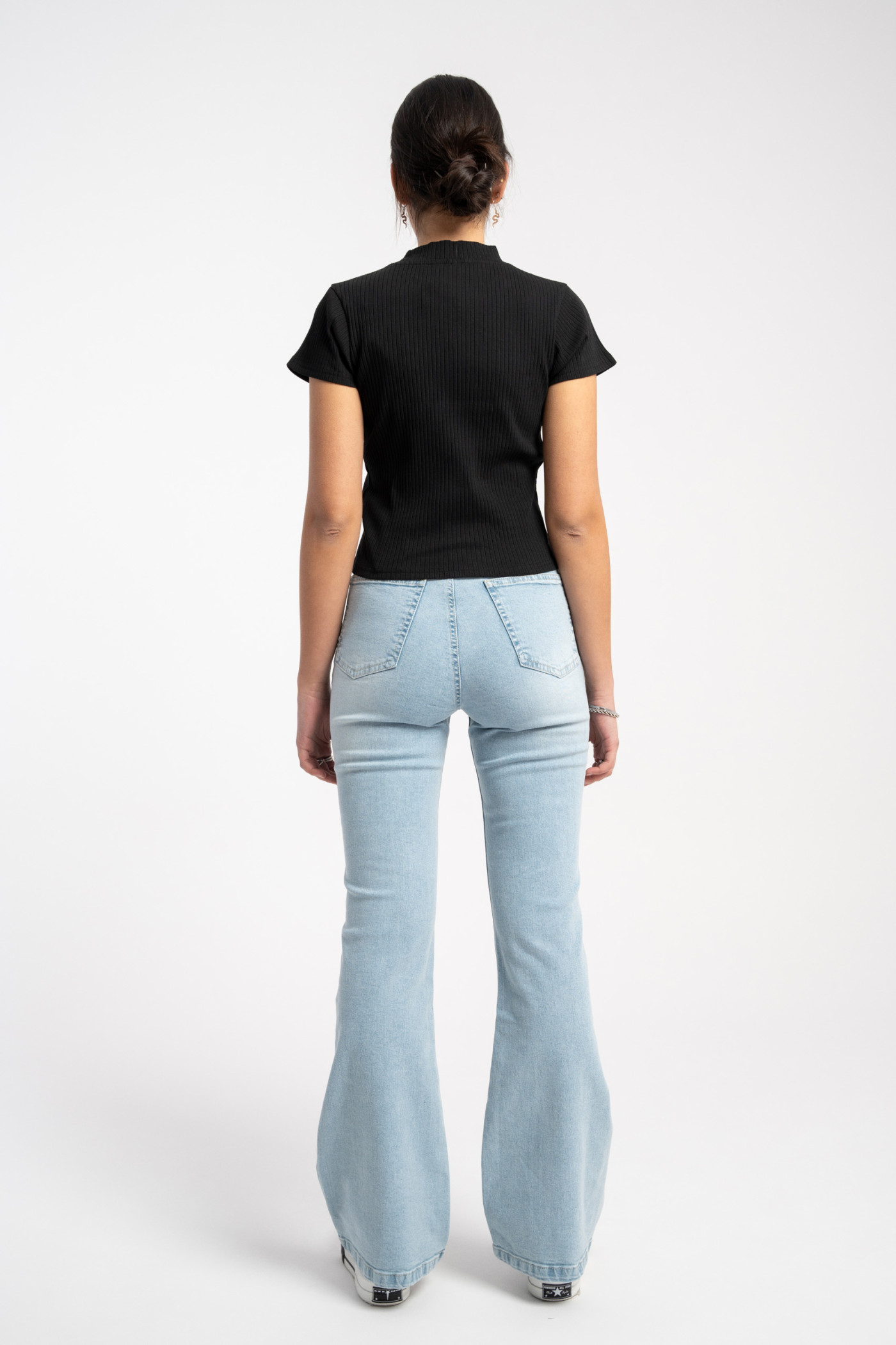 Niebieskie jeansowe dzwony FLARE