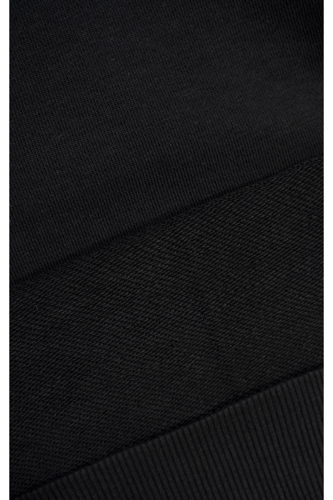 Czarna bluza z kapturem BOXY z minimalistycznym nadrukiem