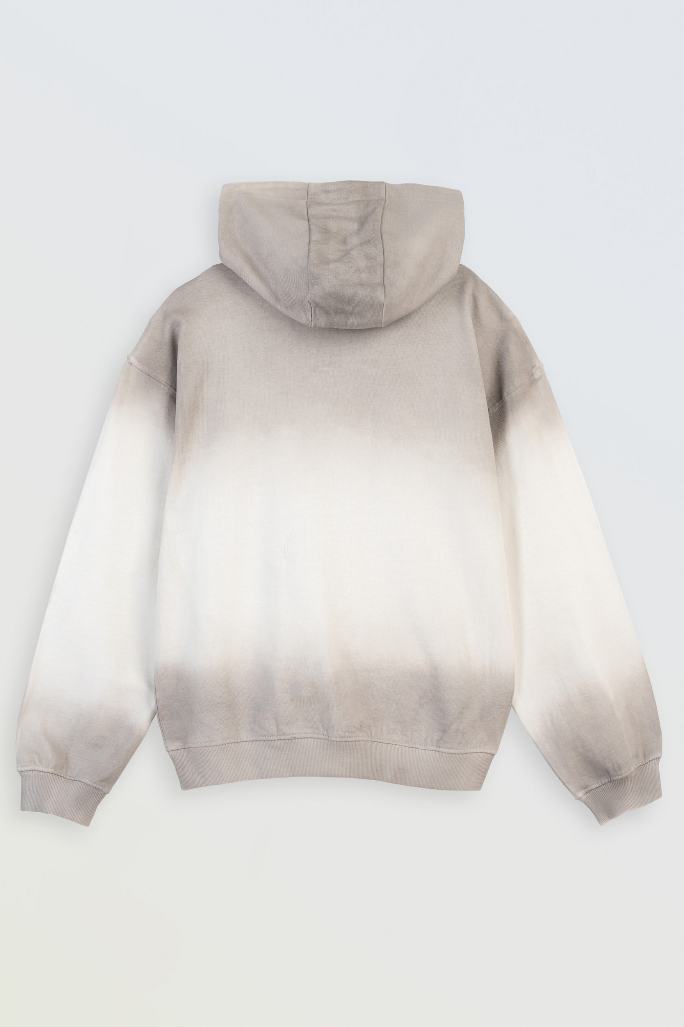 Kremowa bluza z kapturem z autorską grafiką z przodu Kremowa bluza z kapturem z autorską grafiką z przodu