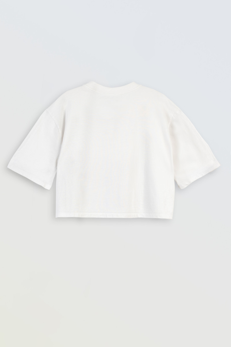 Bawełniana piżama z autorską grafiką, beżowy