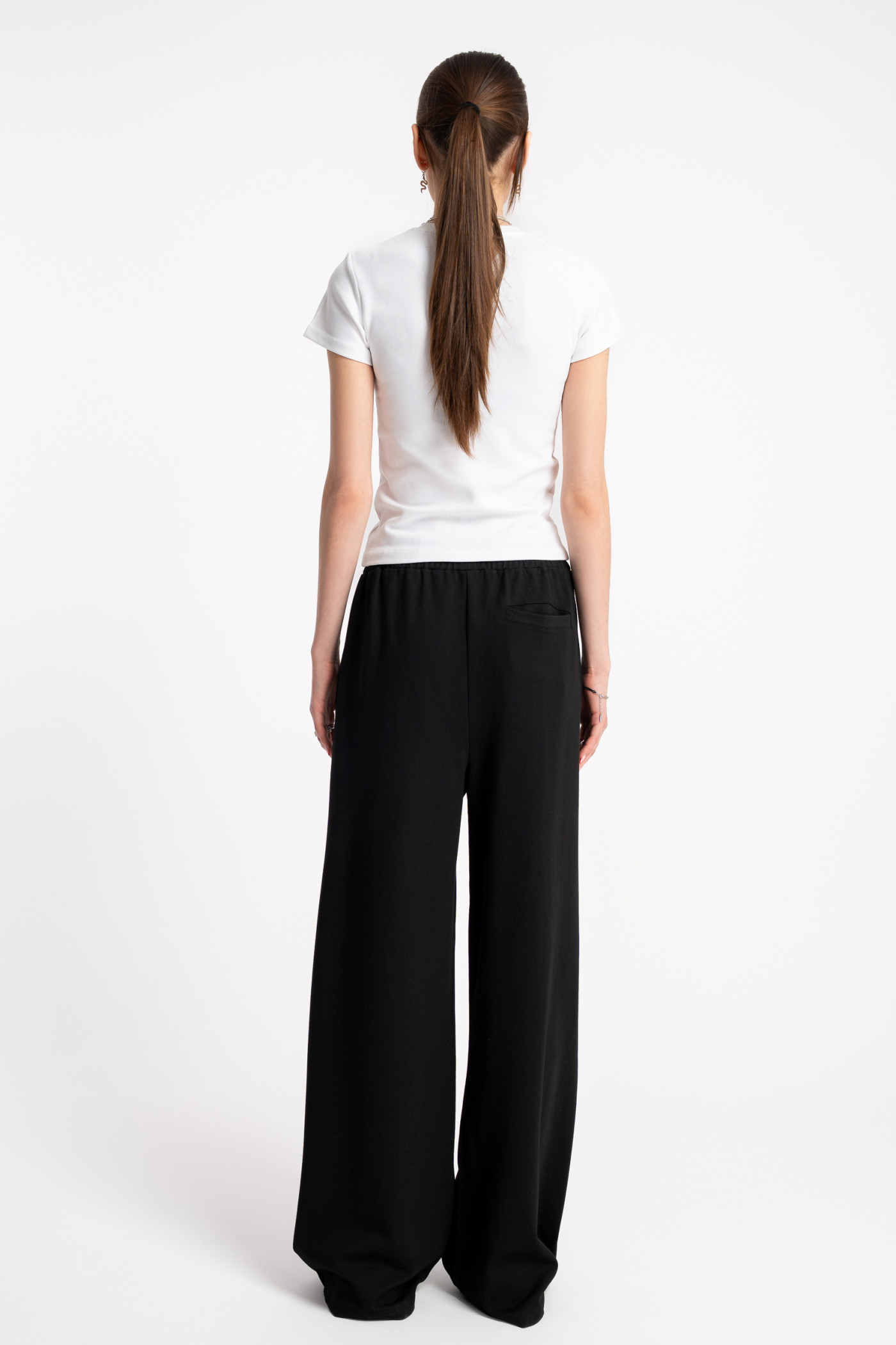 Czarne spodnie dresowe WIDE LEG