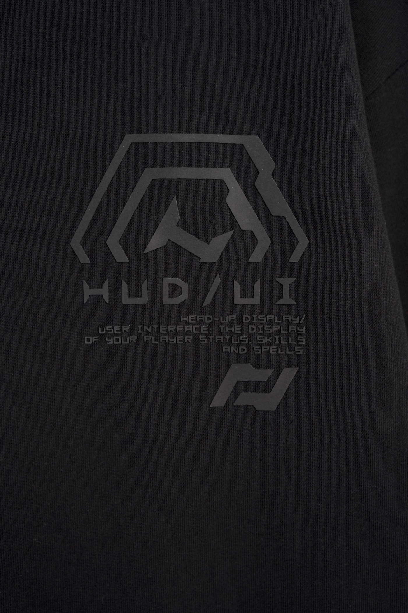 Czarna bluza z kapturem z autorską grafiką z tyłu