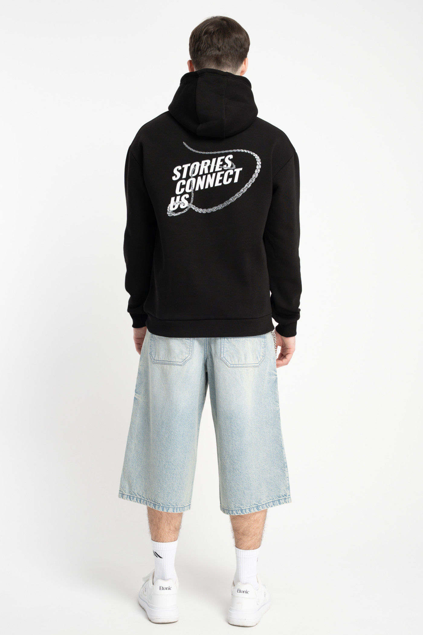 Jasnoniebieskie krótkie spodenki jeansowe model JORTS