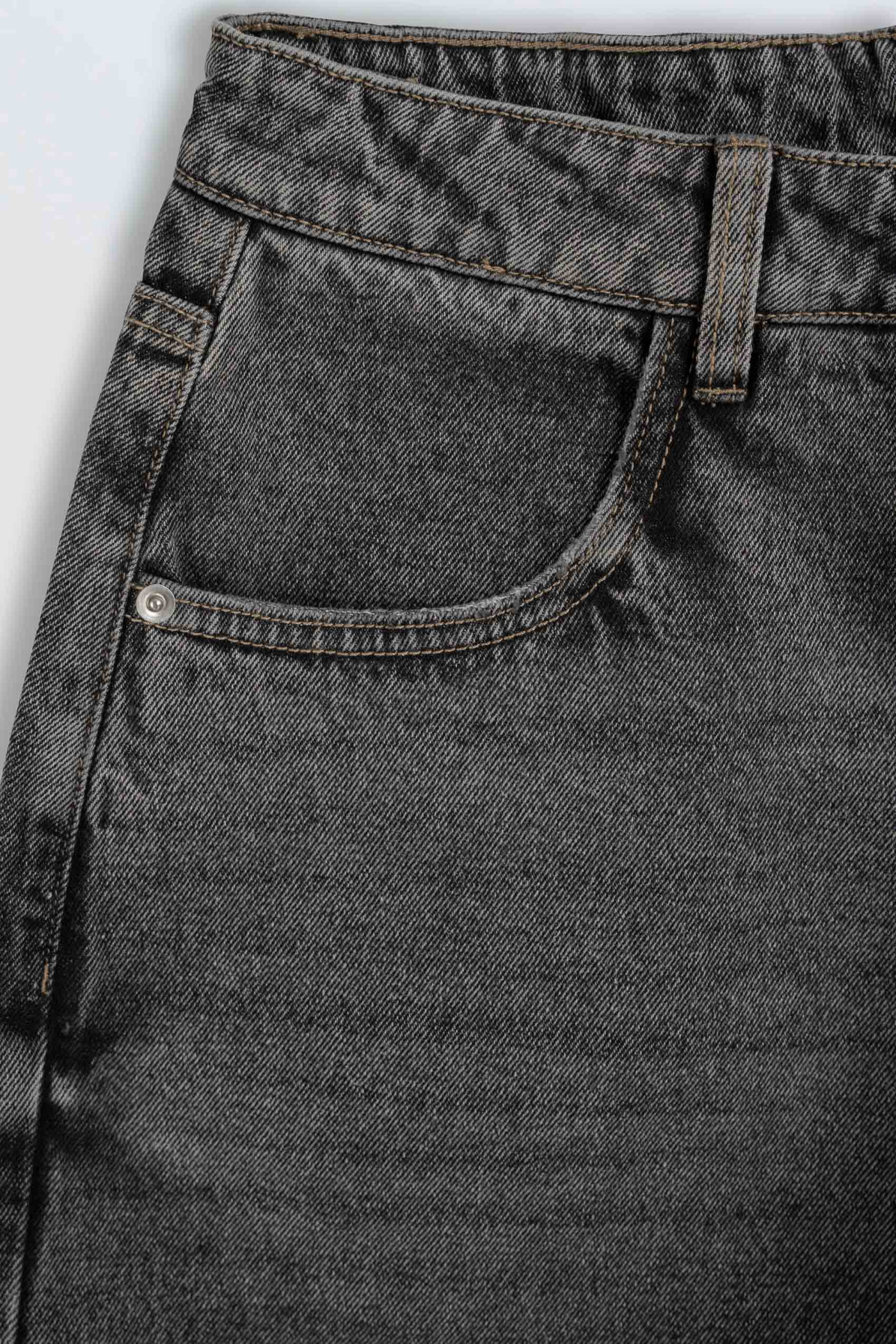 Szare krótkie spodenki jeansowe model JORTS