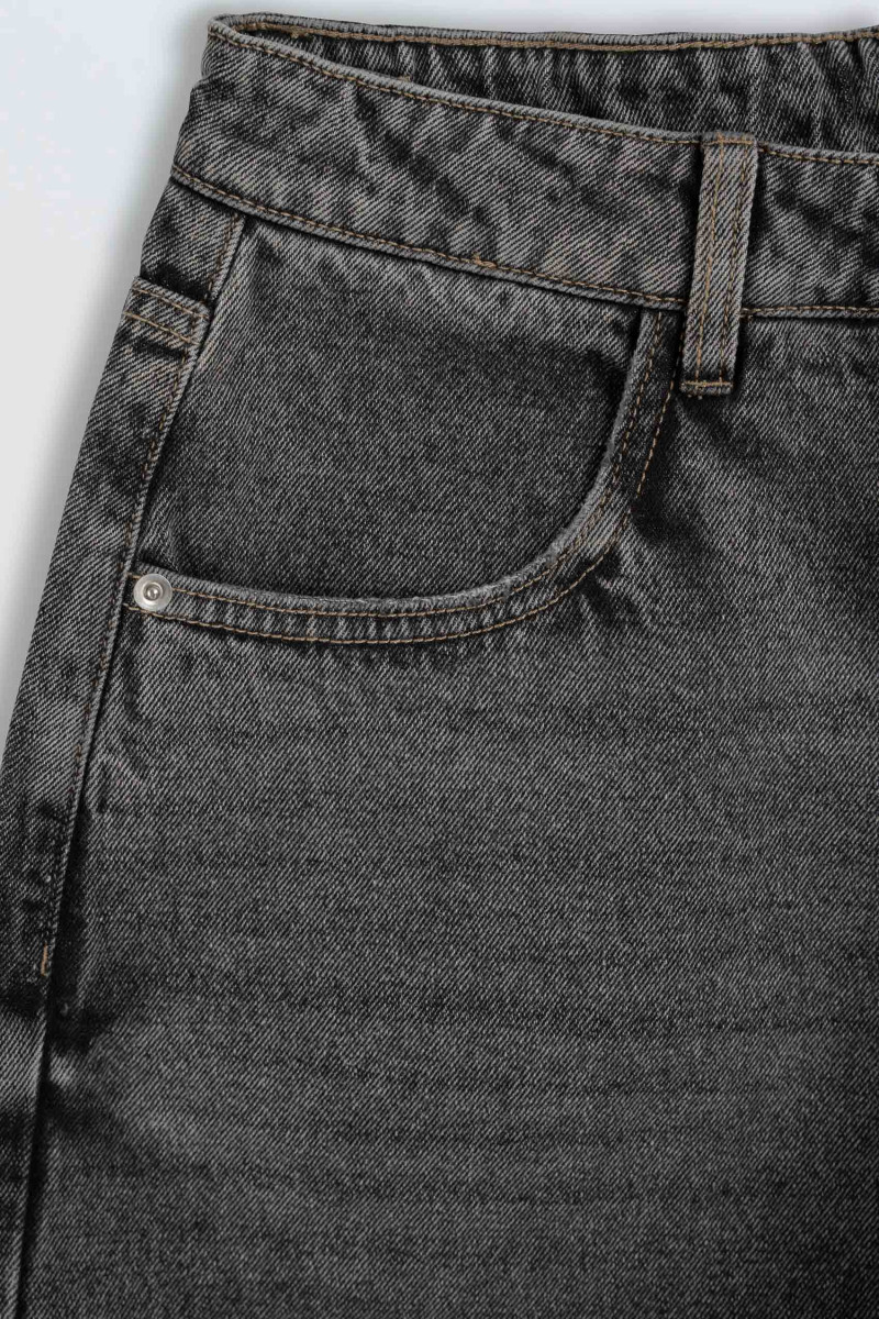 Szare krótkie spodenki jeansowe model JORTS