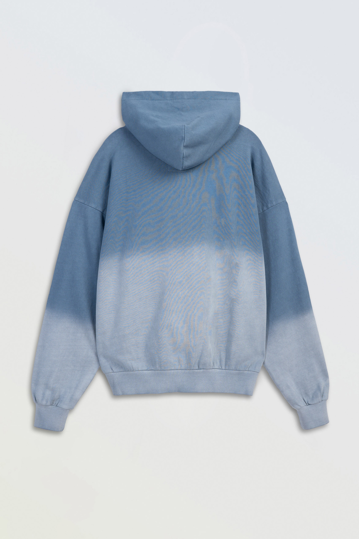 Niebieska bluza z kapturem z efektem ombre