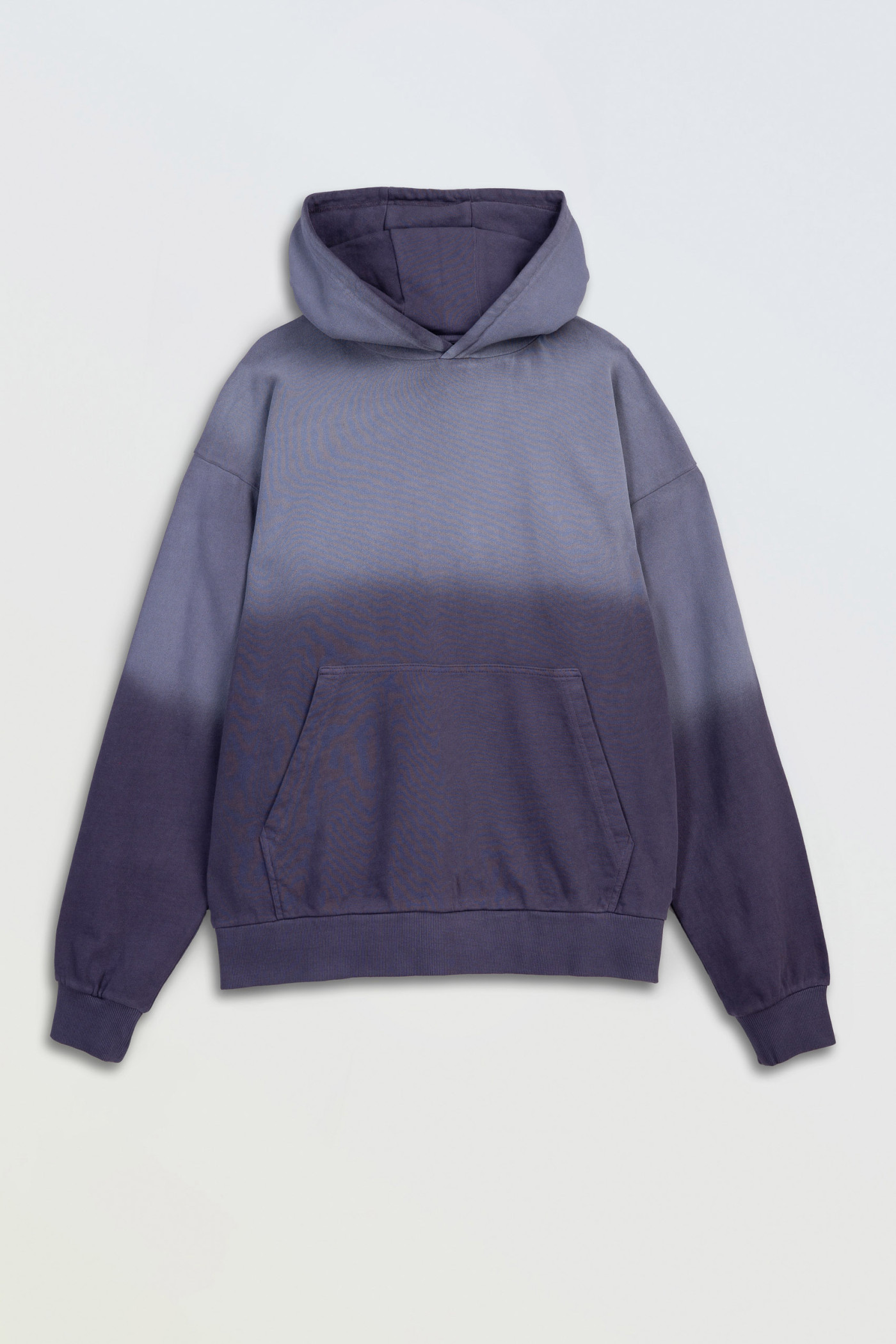 Filoletowa bluza z kapturem z efektem ombre