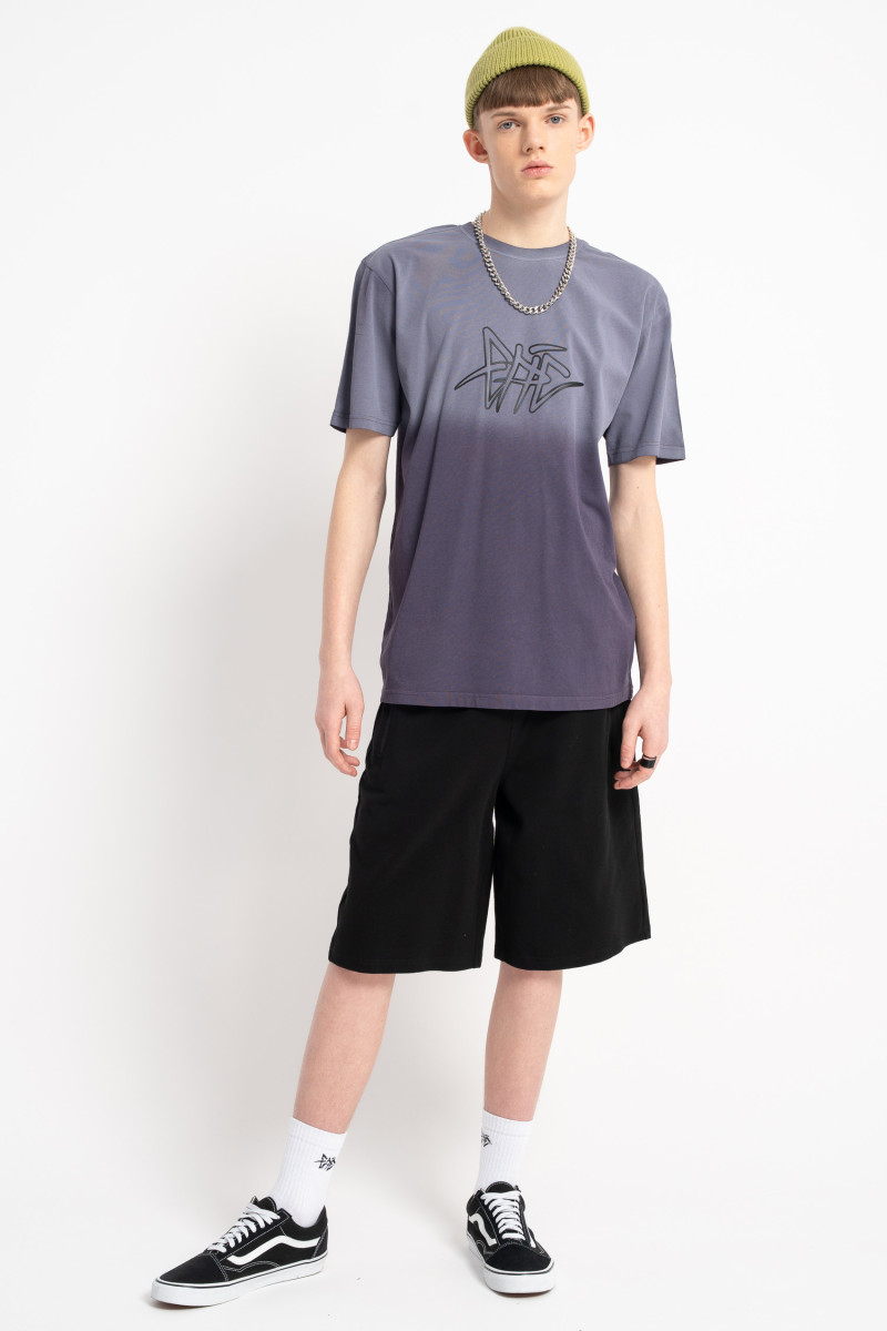 Fioletowy t-shirt z efektem ombre
