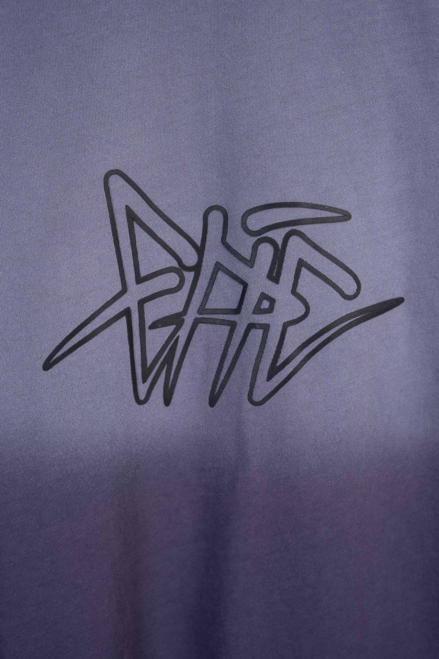 Fioletowy t-shirt z efektem ombre