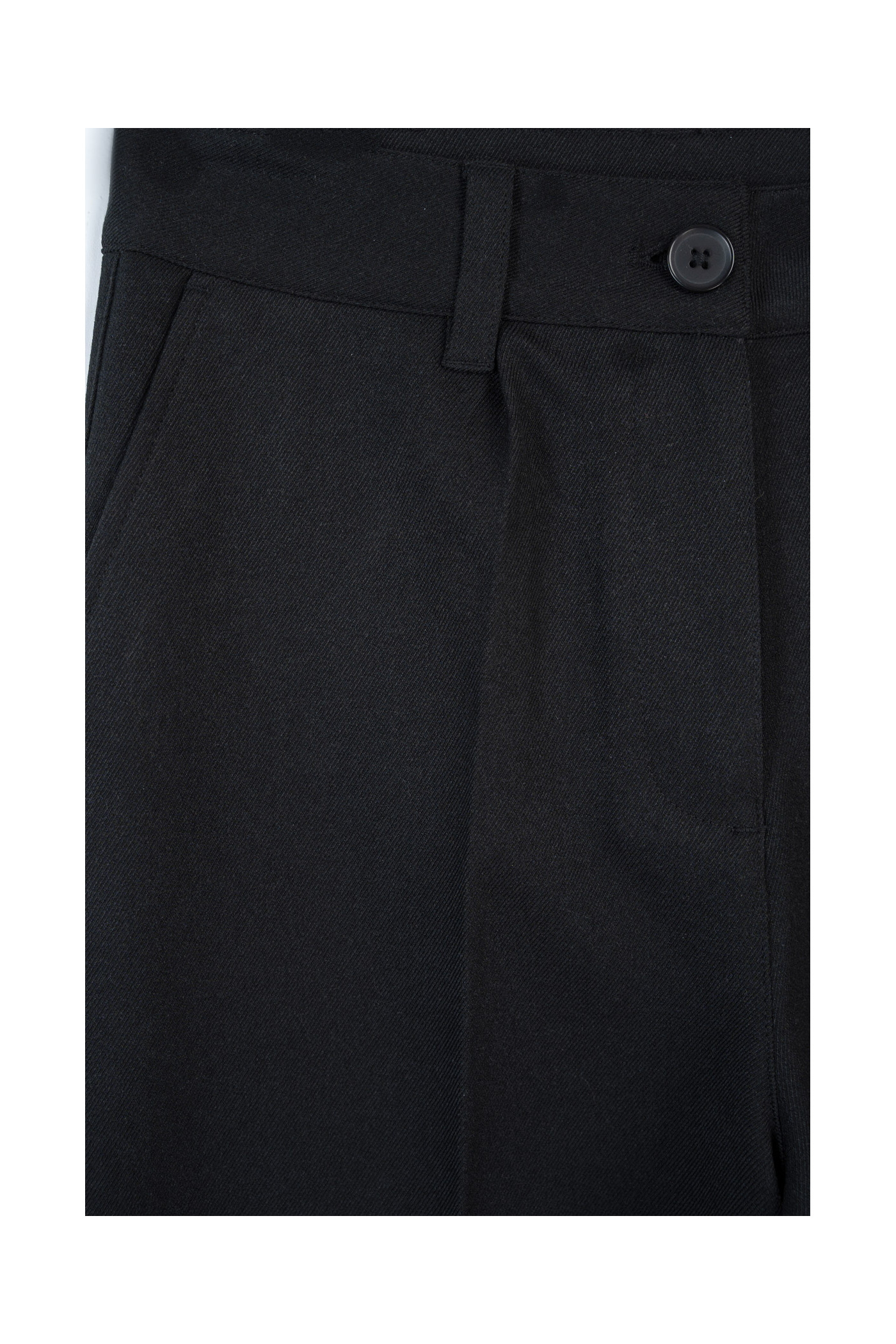 Czarne eleganckie spodnie CULOTY z szerokimi nogawkami w kant