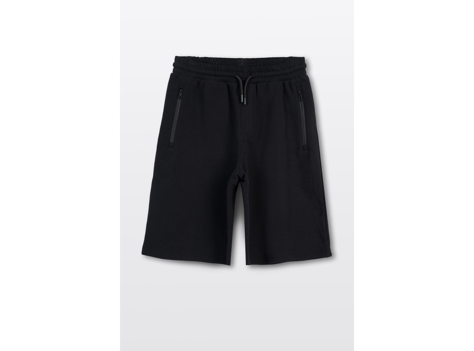 Czarne krótkie spodenki dresowe REGULAR bez nadruków