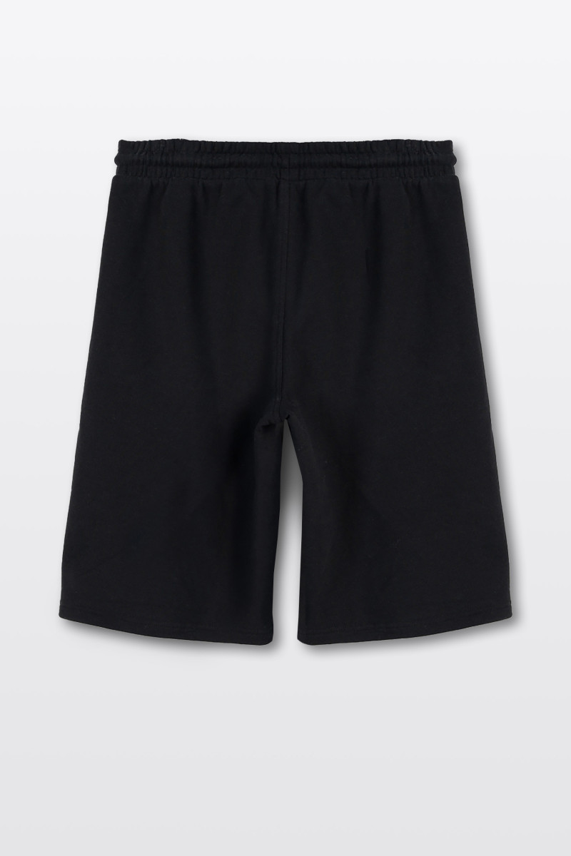 Czarne krótkie spodenki dresowe REGULAR bez nadruków