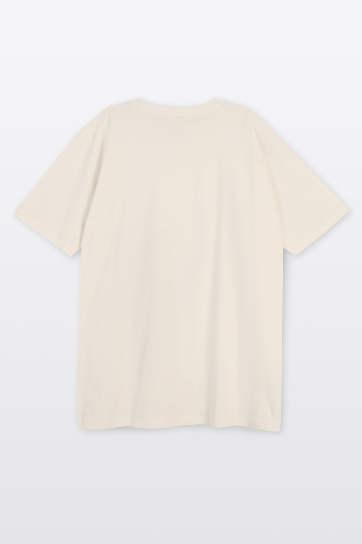 Beżowy t-shirt z autorską grafiką