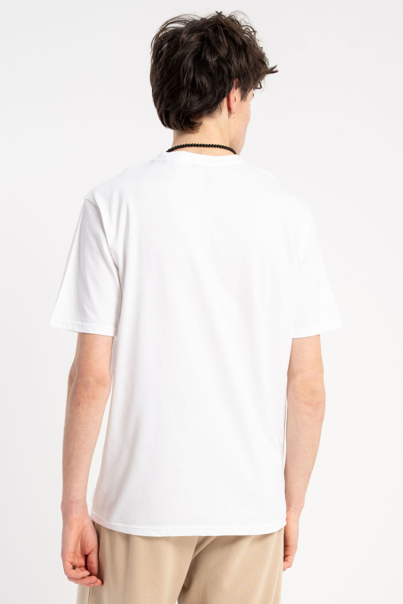 Biały t-shirt z autorską grafiką