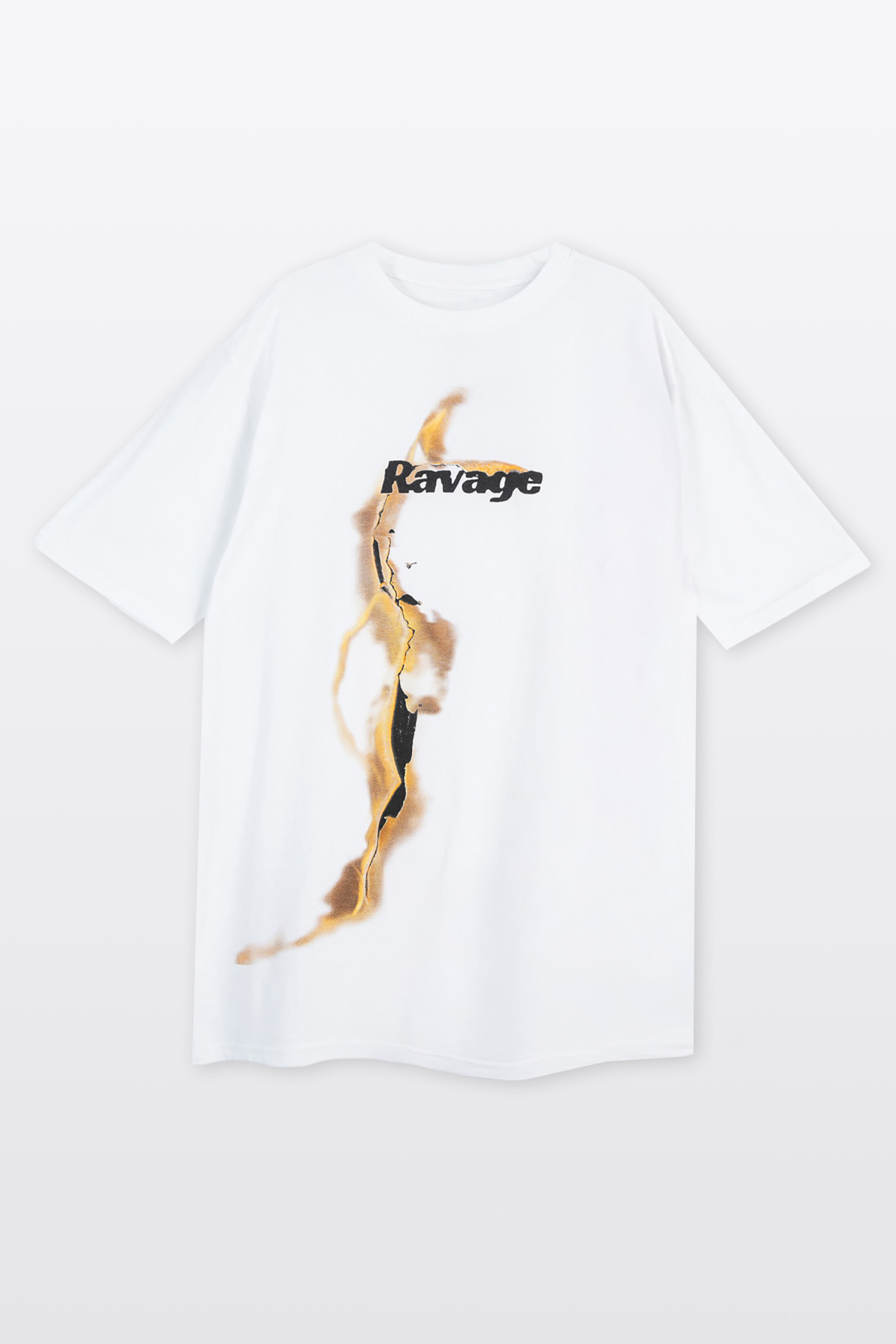 Biały t-shirt z autorską grafiką