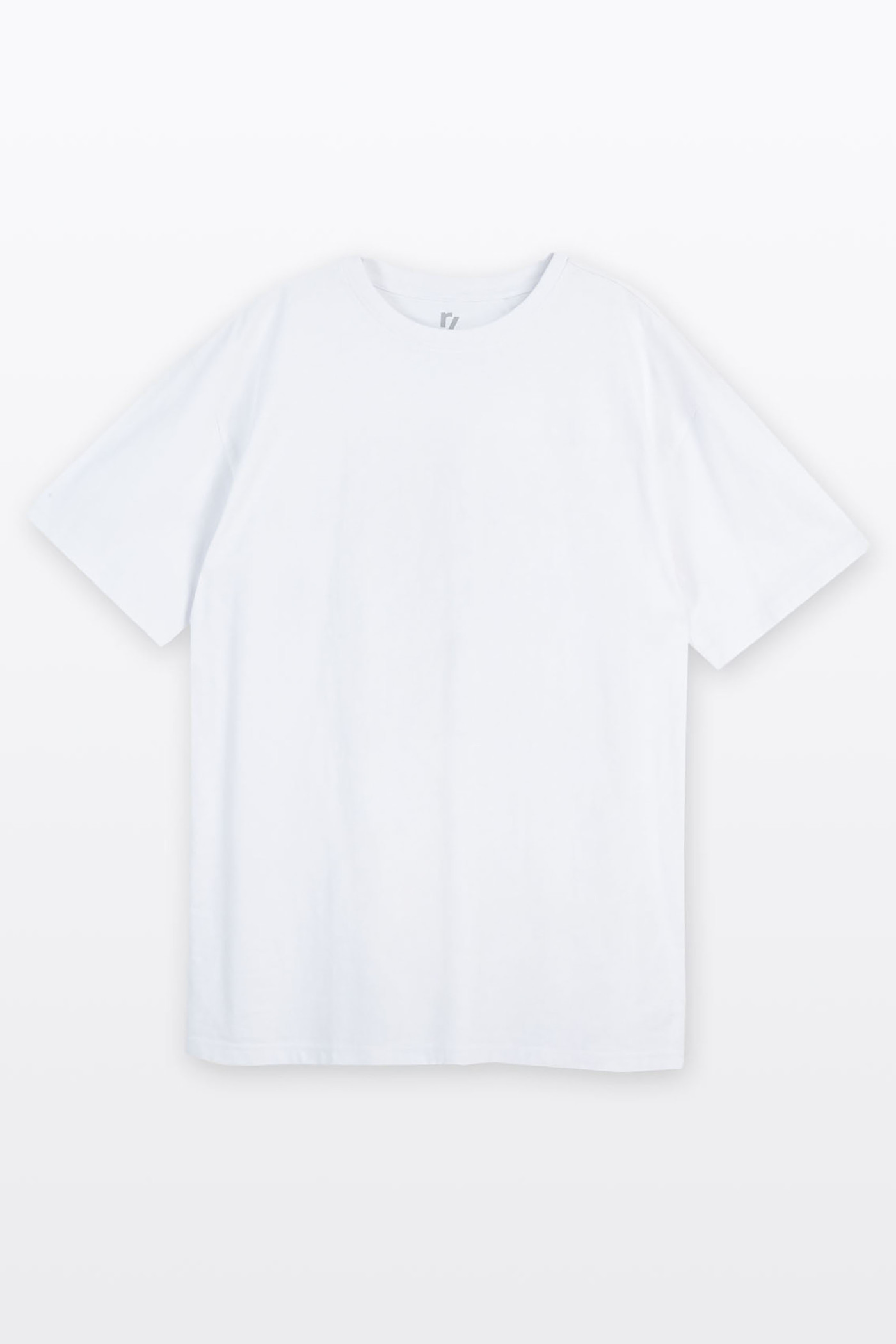 Biały t-shirt z nadrukiem z tyłu