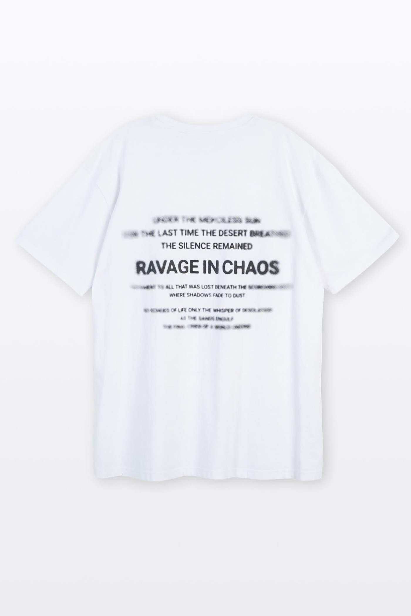 Biały t-shirt z nadrukiem z tyłu