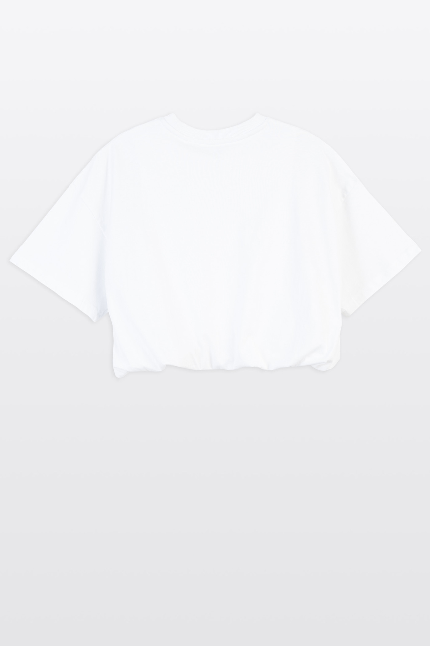 Biały t-shirt o kroju BUBBLE