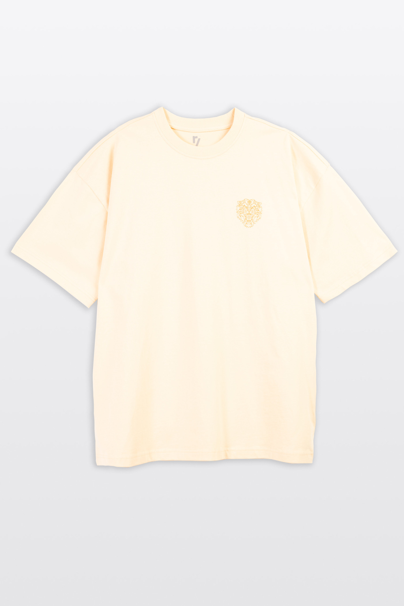 Żółty t-shirt z autorską grafiką z tyłu