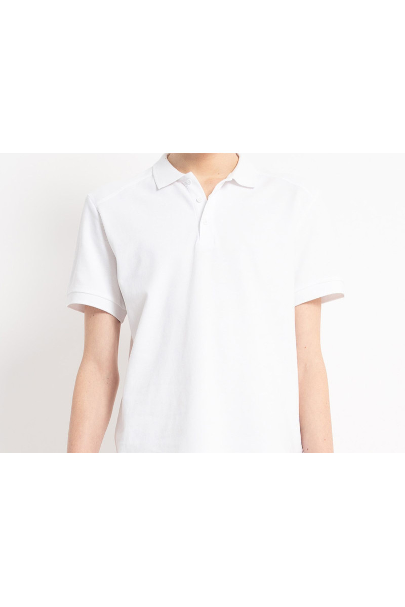 Biała koszulka polo REGULAR z krótkim rękawem, biały