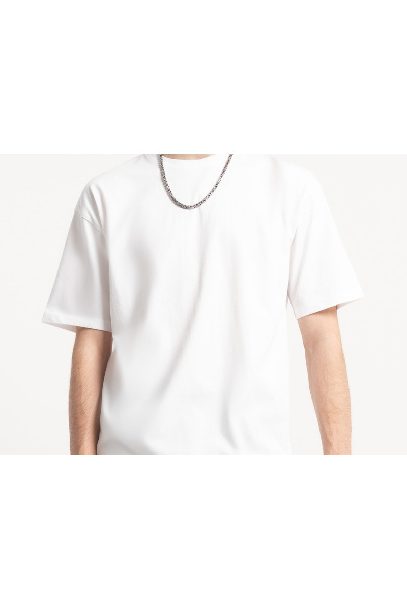 Biały t-shirt LOOSE bez nadruków, biały