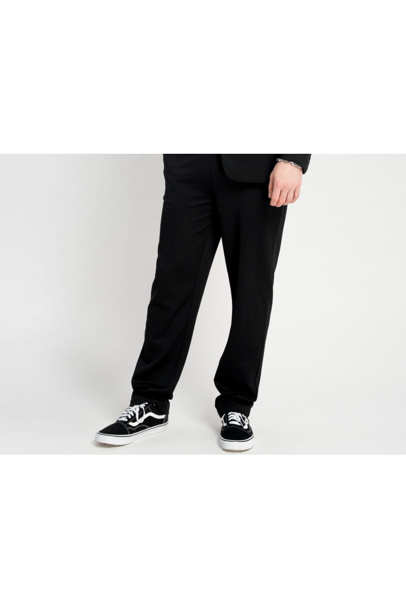 Czarne spodnie garniturowe typu CHINOS, czarny