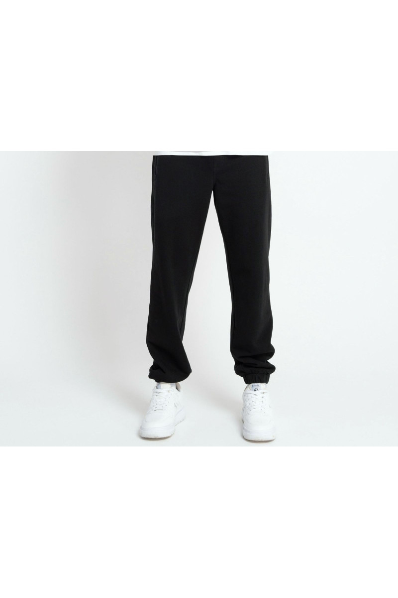 Czarne spodnie dresowe bez nadruków, czarny