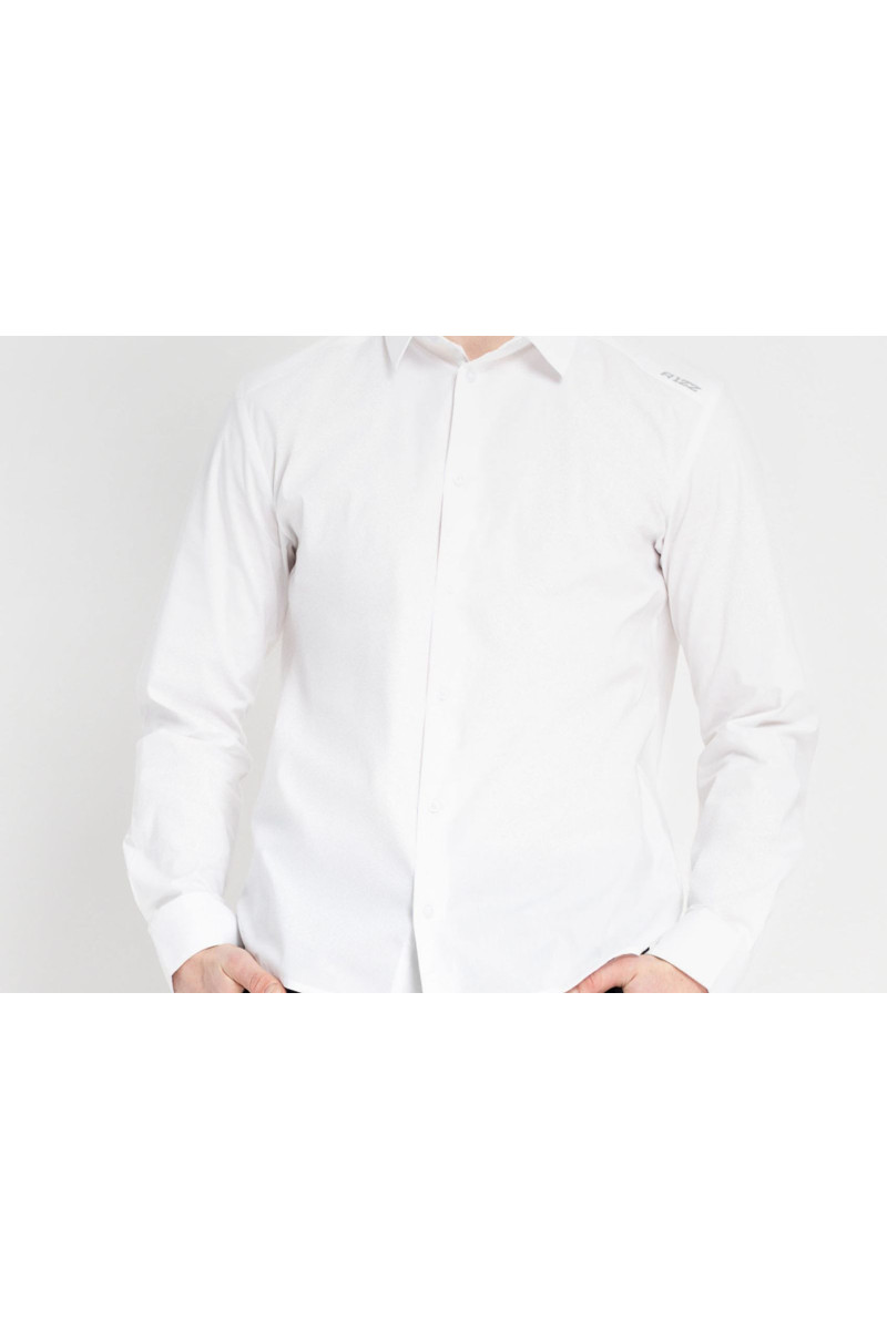 Biała koszula REGULAR z długim rękawem, biały