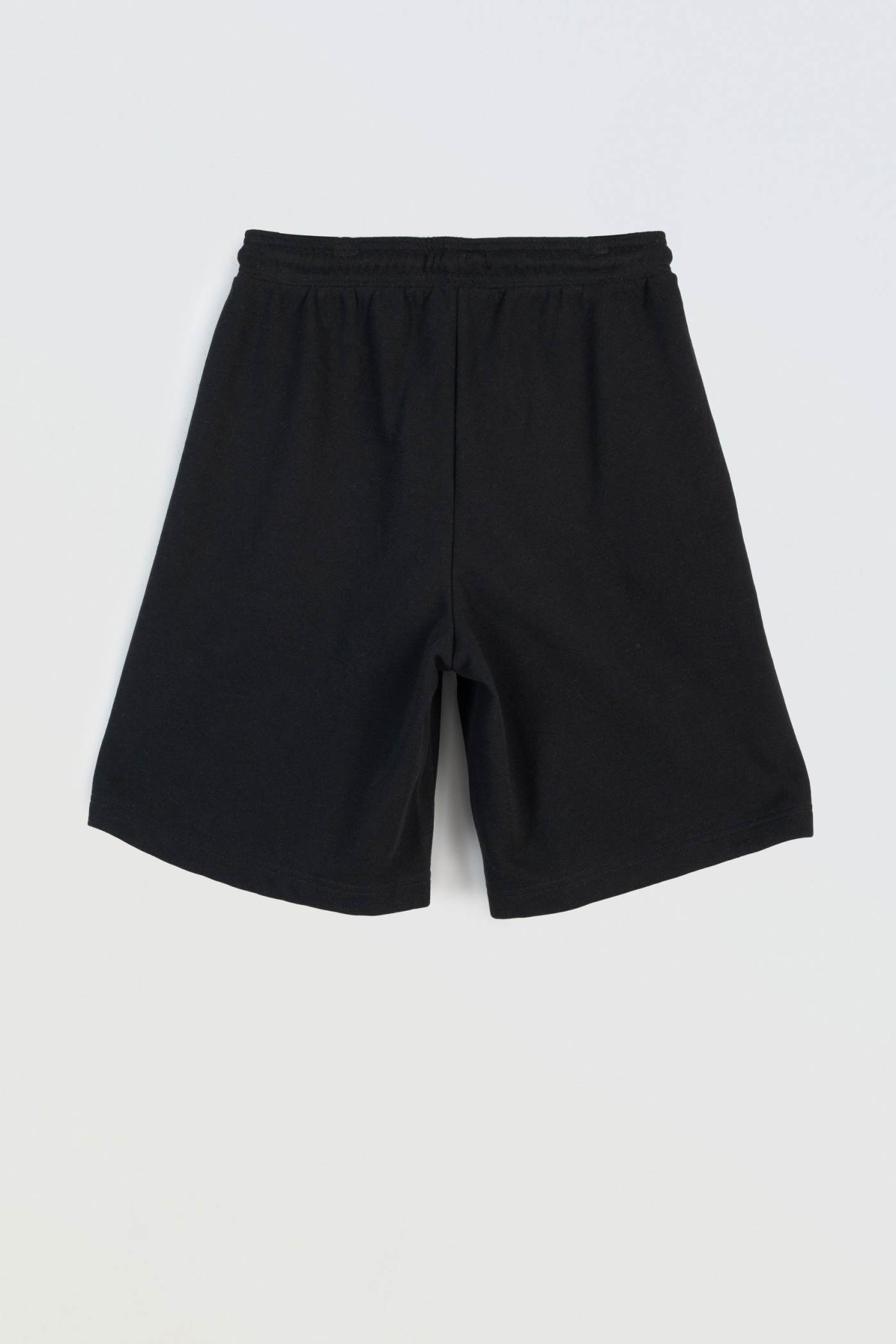 Czarne krótkie spodenki OVERSIZE dresowe bez nadruków