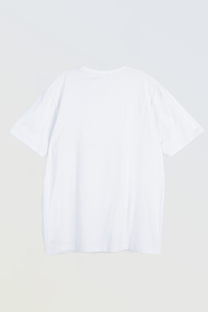Biały t-shirt bez nadruków