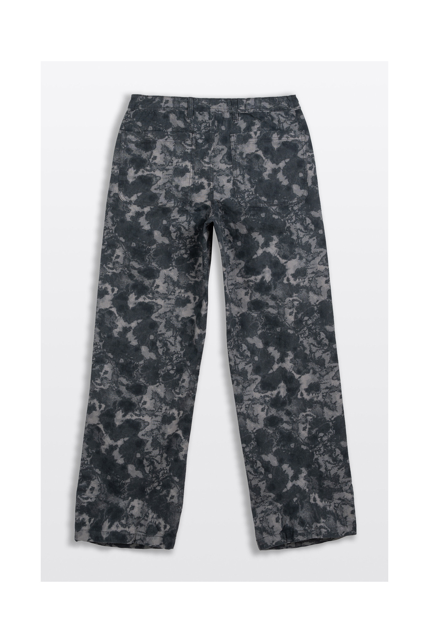 Spodnie jeansowe z nadrukiem na całości