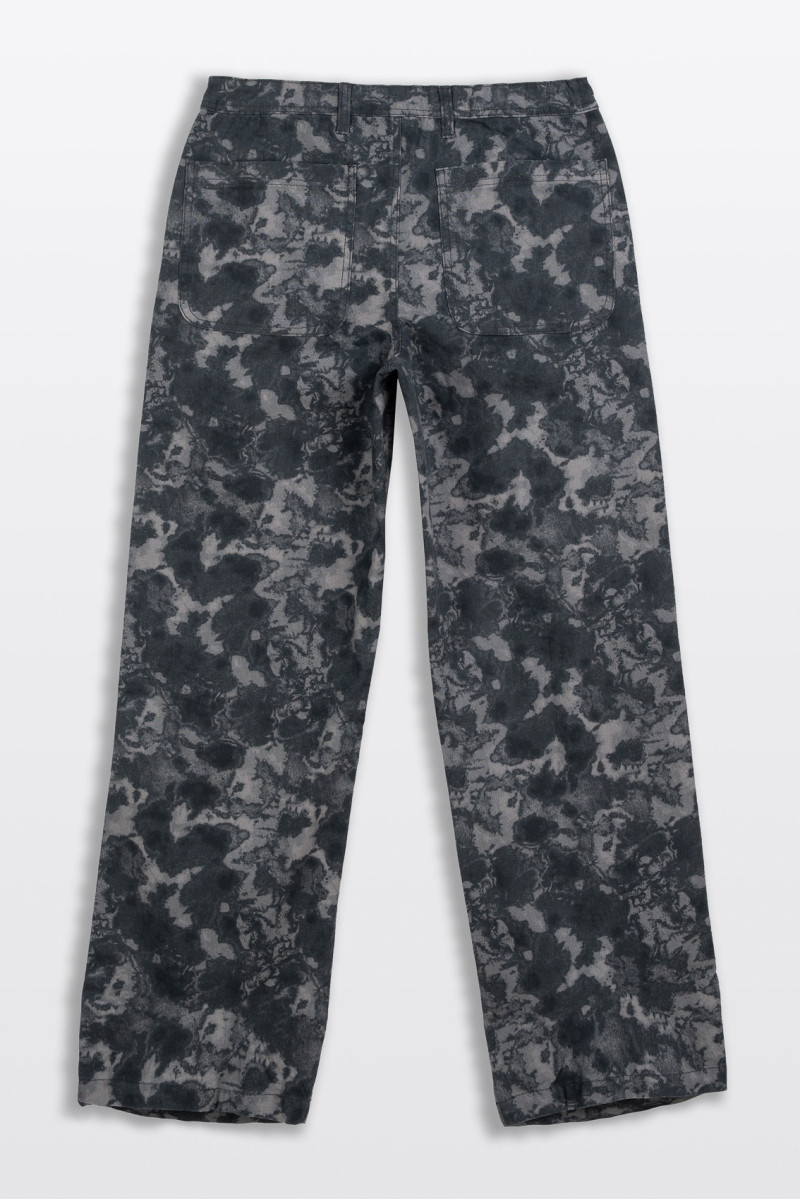 Spodnie jeansowe z nadrukiem na całości