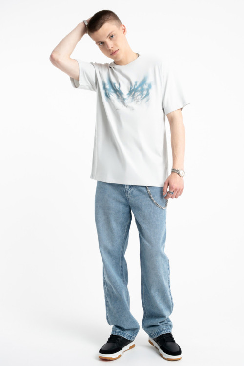 Niebieskie spodnie jeansowe REGULAR