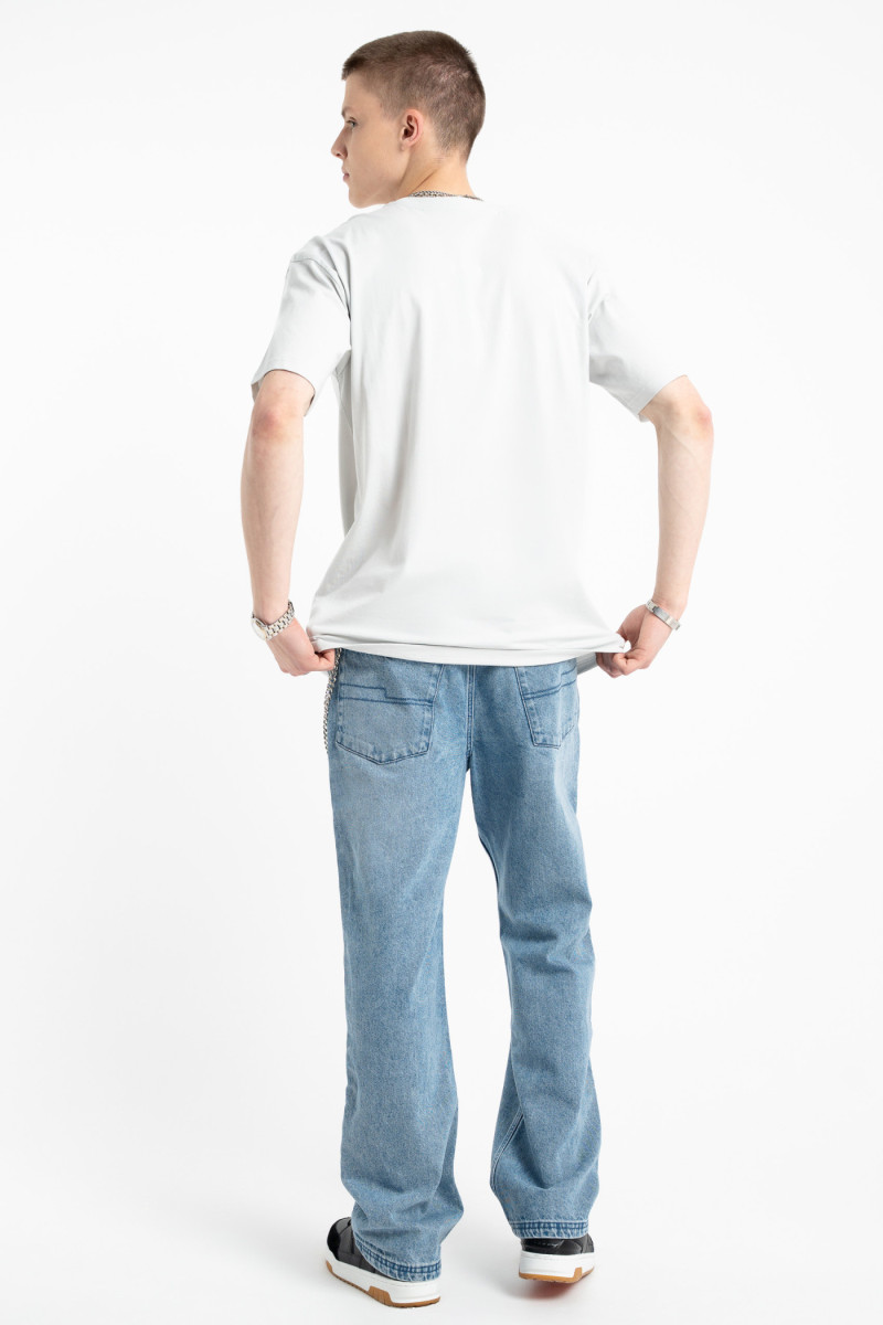 Niebieskie spodnie jeansowe REGULAR