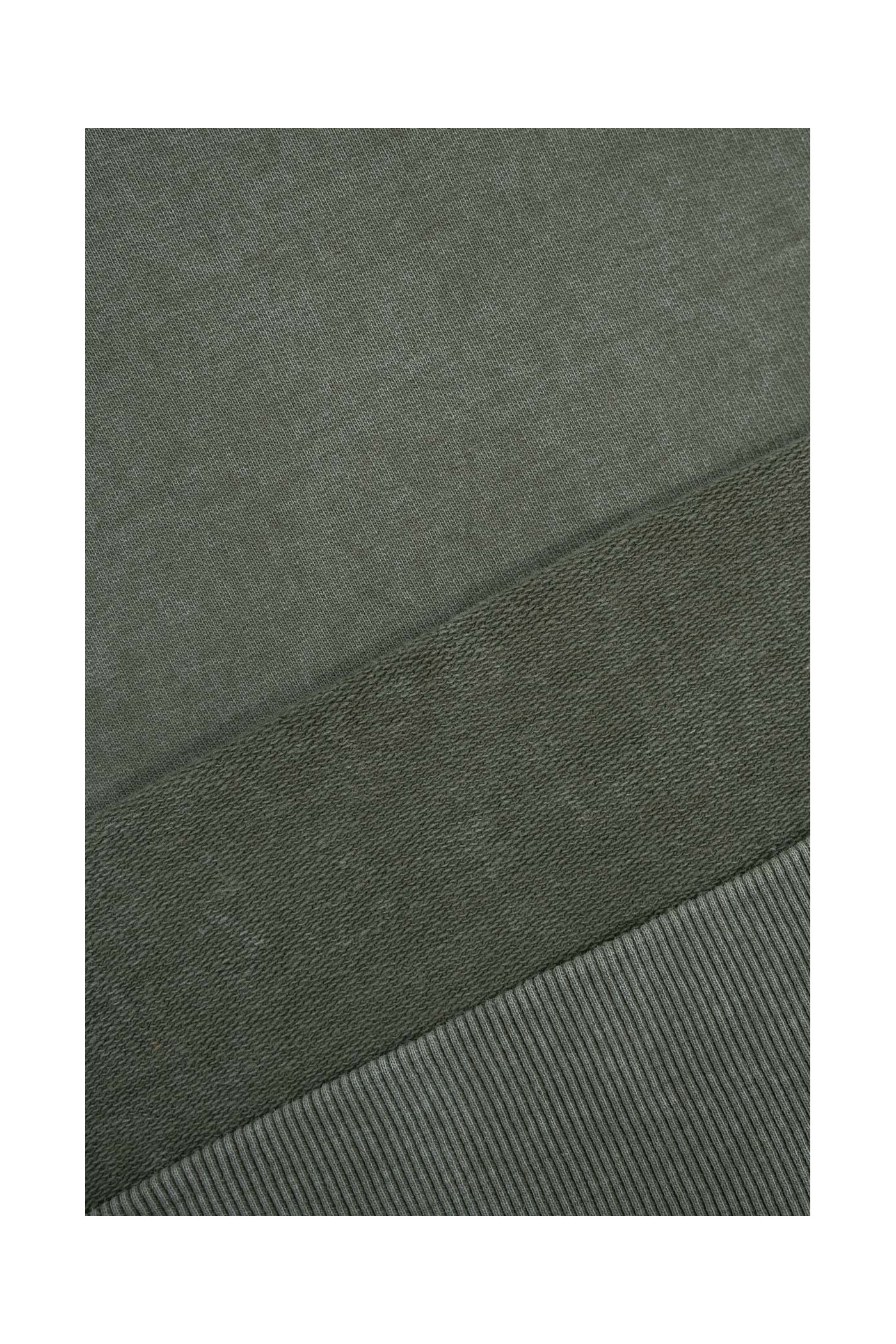 Khaki bluza BOXY bez kaptura z efektem sprania