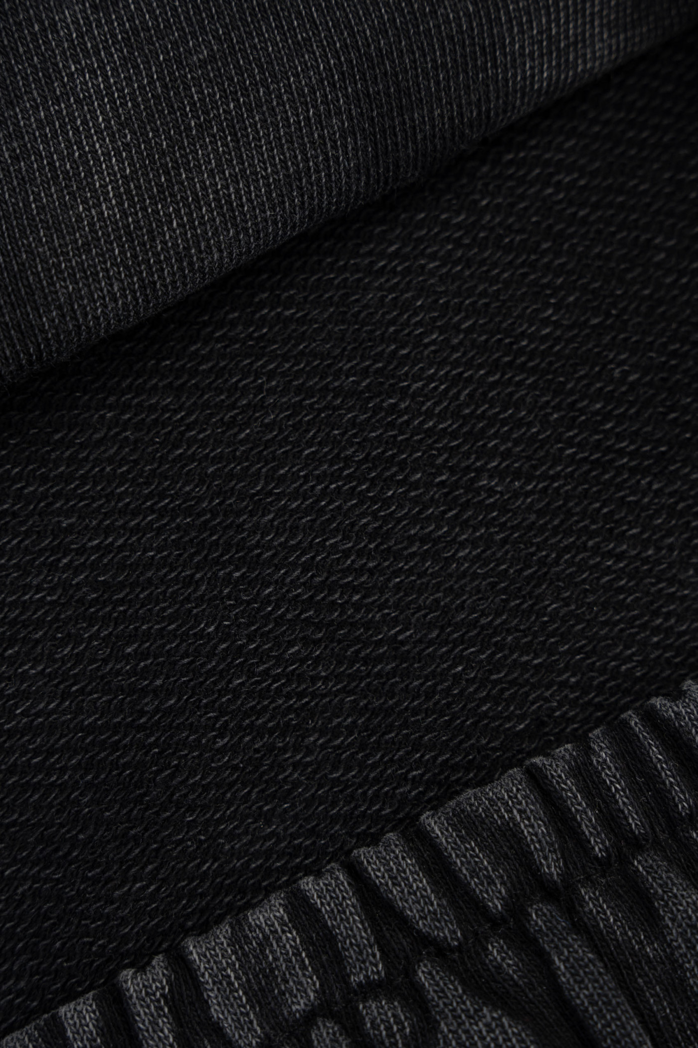 Ciemnoszare spodnie dresowe WIDE LEG z efektem sprania