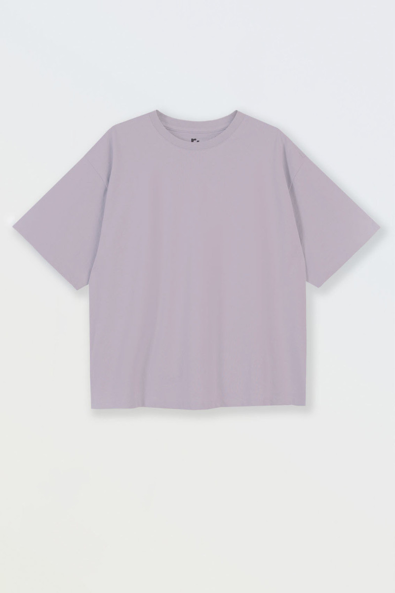 Fioletowy t-shirt z autorską grafiką z tyłu, fioletowy