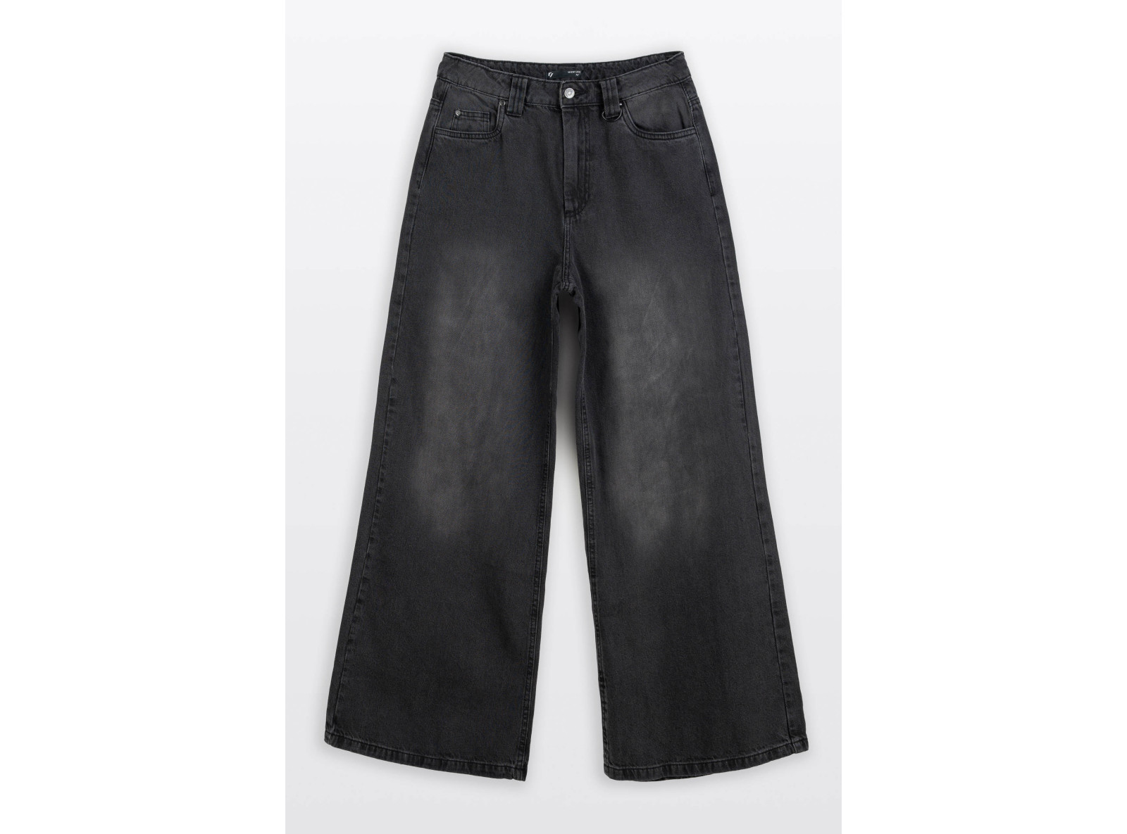 Czarne spodnie jeansowe WIDE LEG