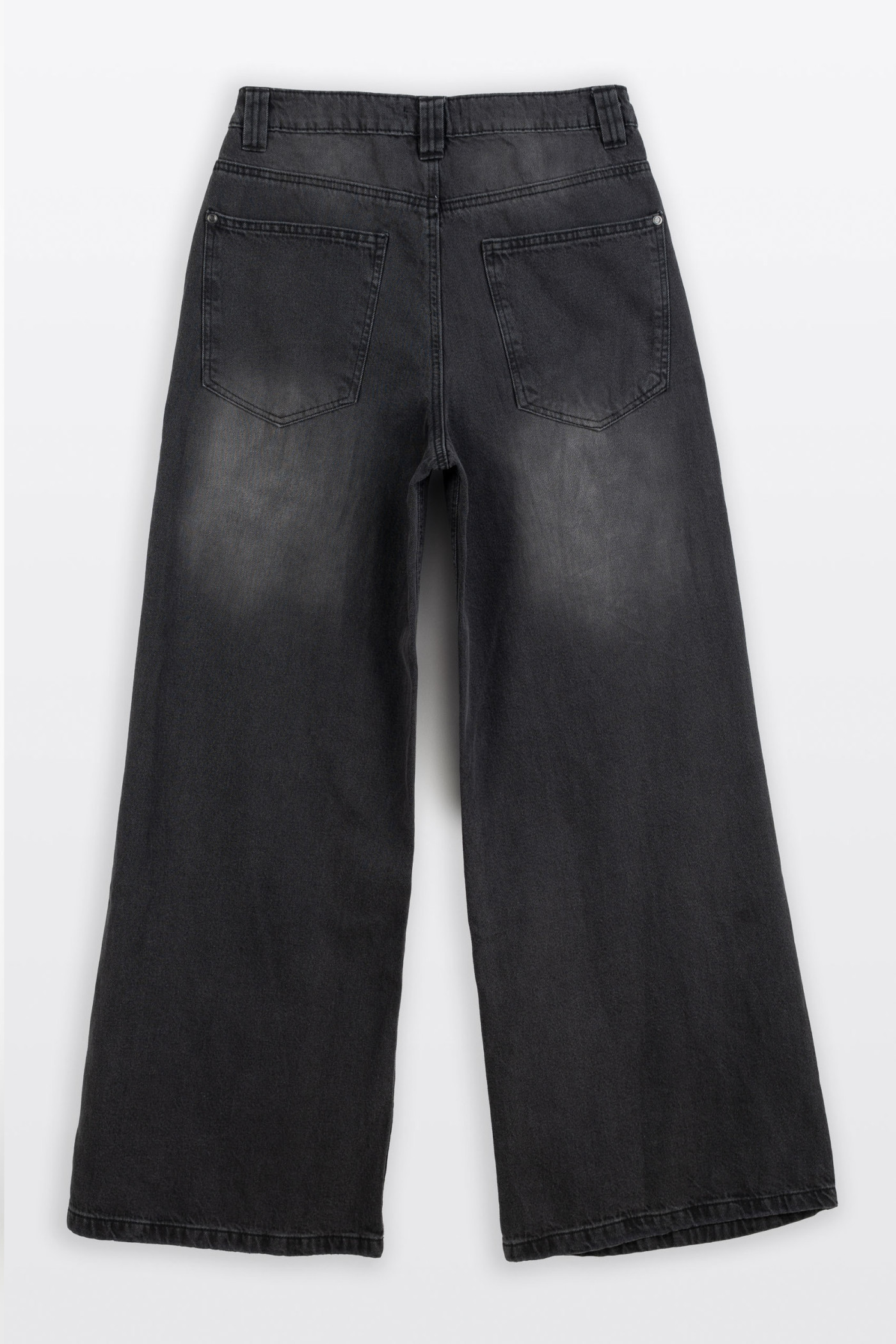 Czarne spodnie jeansowe WIDE LEG
