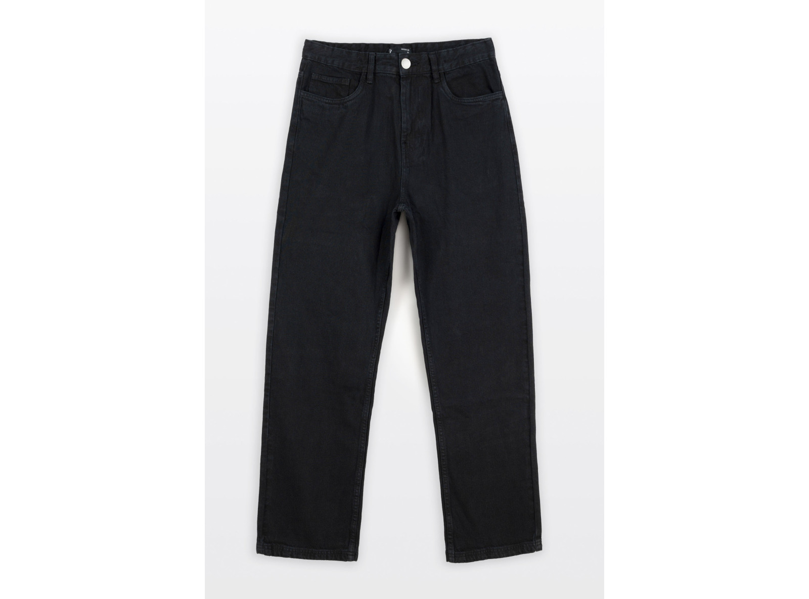 Czarne spodnie jeansowe o klasycznym kroju