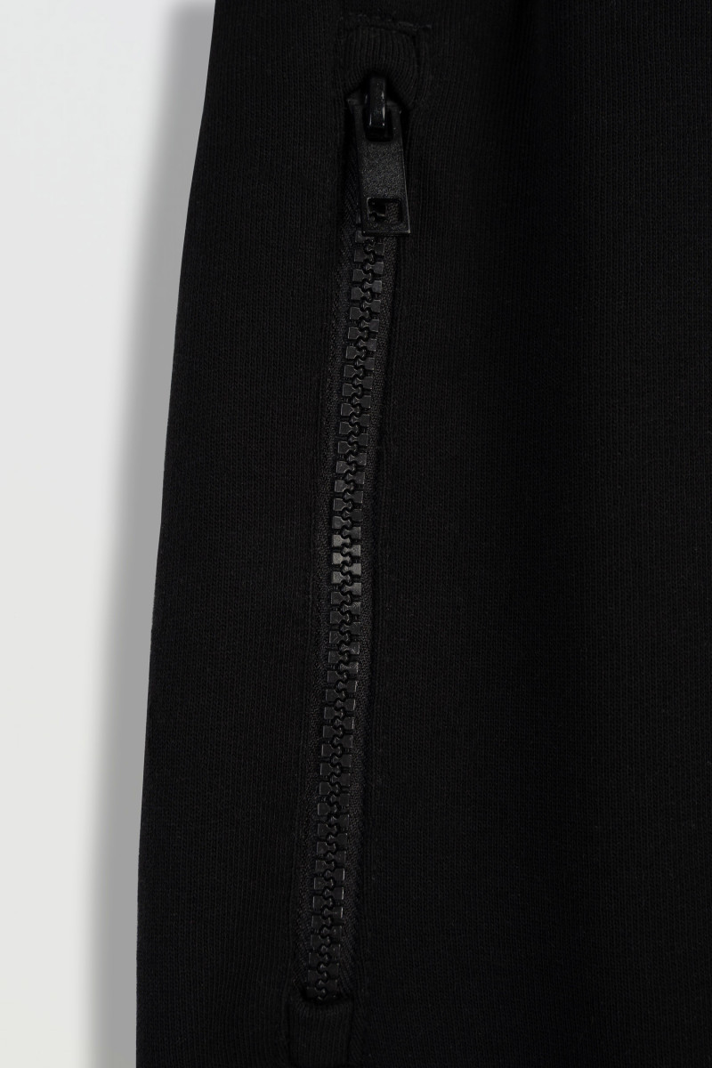 Czarne spodnie dresowe OVERSIZE bez nadruków