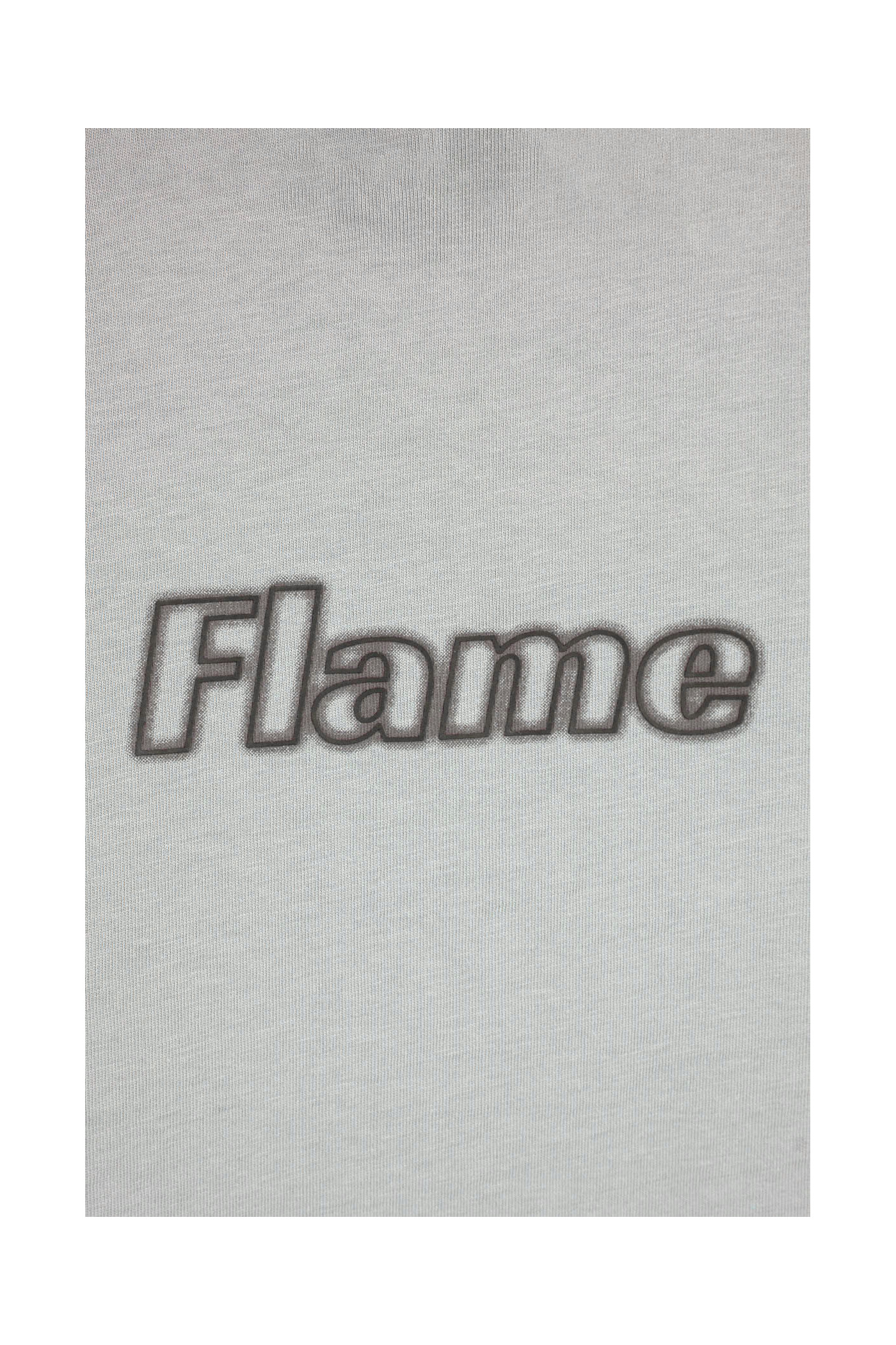 Jasnoszary t-shirt REGULAR z nadrukiem z przodu