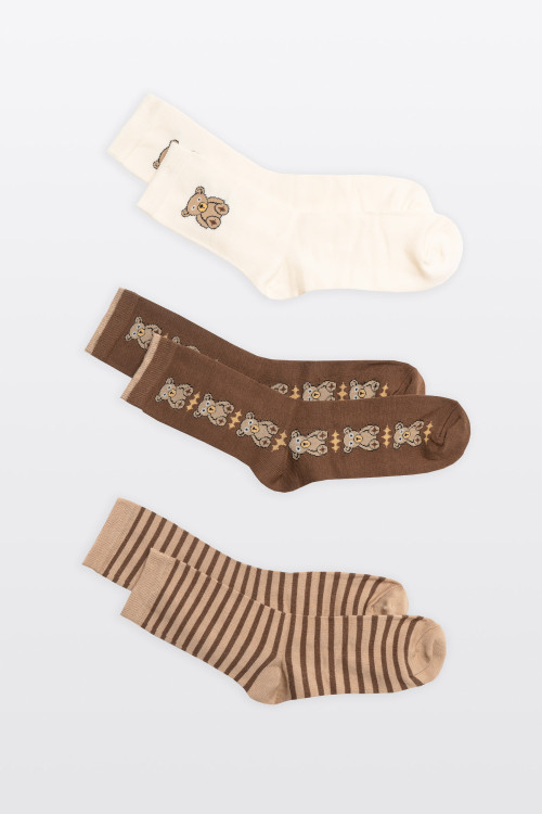 Kolorowy zestaw skarpet 3-PAK