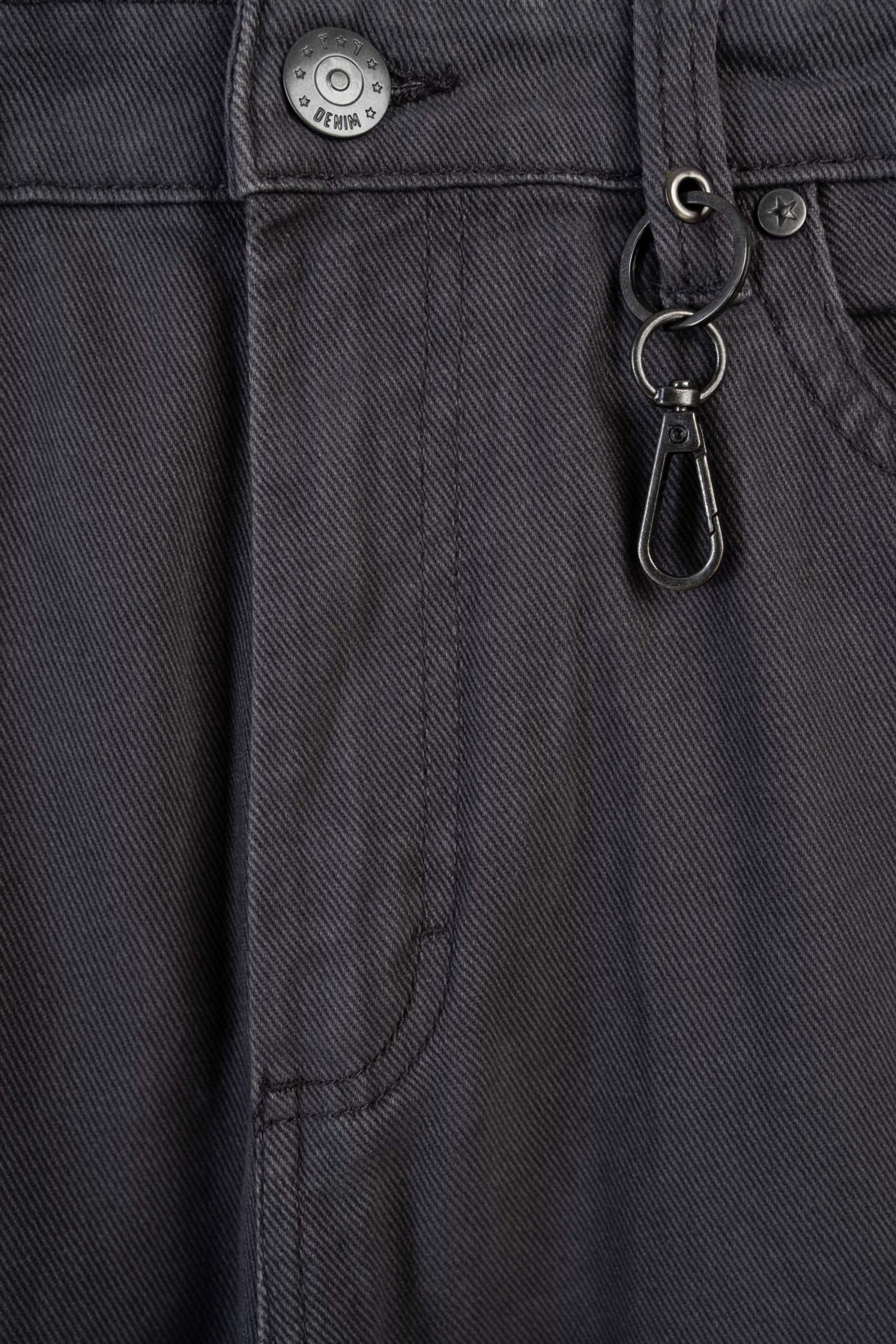Szare spodnie jeansowe o kroju BAGGY